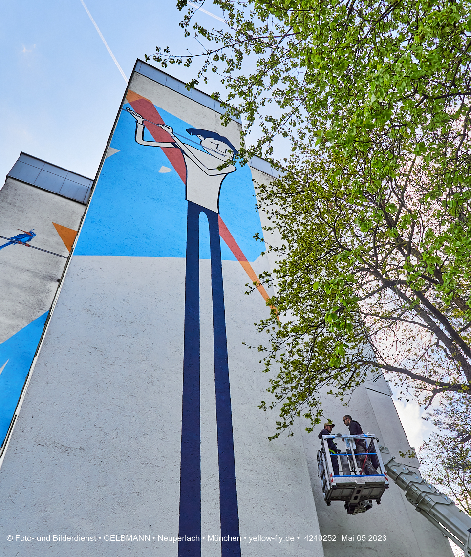 05.05.2023 - Graffiti am Karl-Marx-Ring 75 in Neuperlach